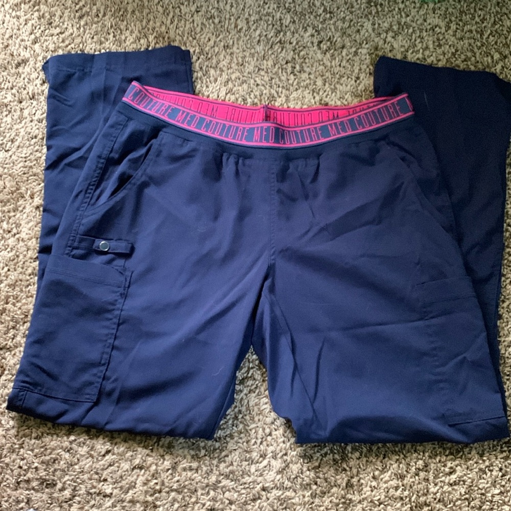 Med Couture navy scrub pants